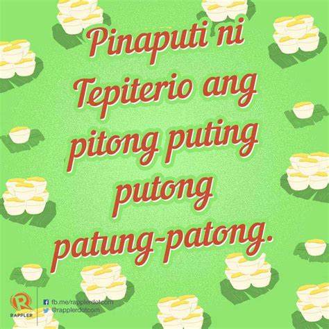 filipino tongue twister hard.